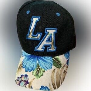 Cute Los Angelos LA blue floral ball cap Purchased at The Groves shopping center